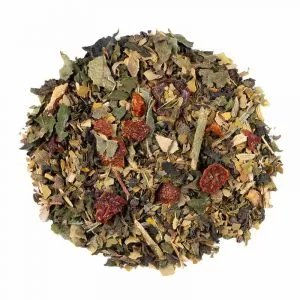 Tisane silhouette légère bio Celes’Tea – infusion maté, citronnelle et gingembre – conditionnée au salon de thé du Neubourg (Eure, Normandie).