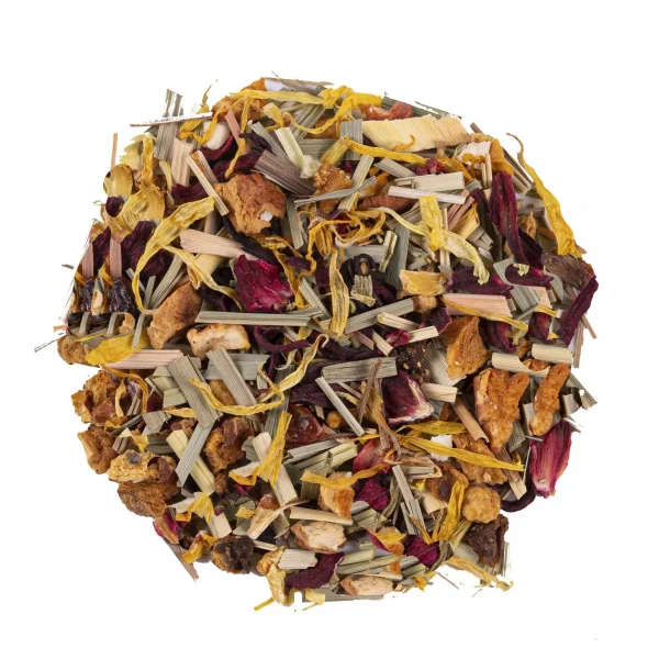 Vue générale de l’infusion Framboise Glacée BIO.