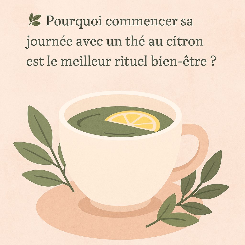 Thé vert au citron bio – rituel bien-être du matin