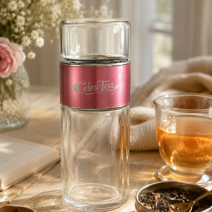 Infuseur à thé en verre 350 ml – Gourde à thé Celes’Tea